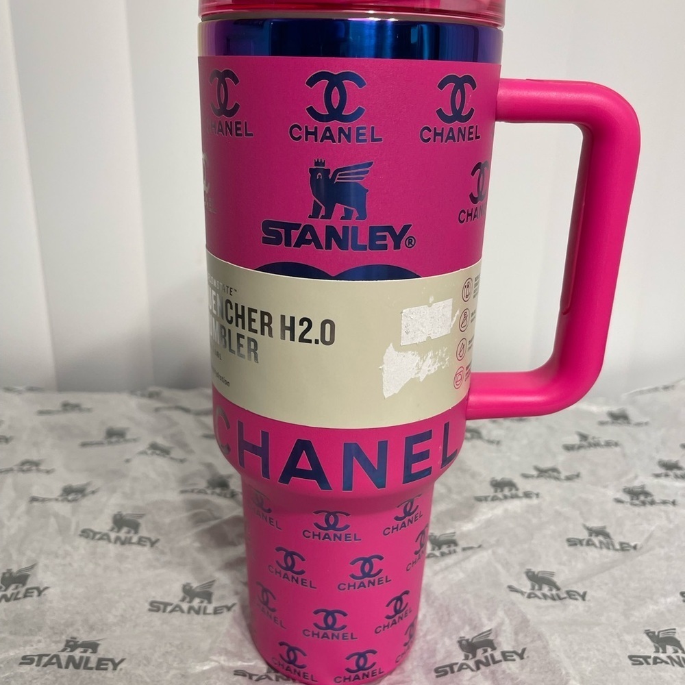 Custom Stanley Pink Travel Mug 40oz - Picture 5 of 9